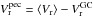 \hbox{$V_{\rm r}^{\rm pec}=\langle V_{\rm r}\rangle -V_{\rm r}^{\rm GC}$}