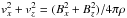 \hbox{$v_x^2 + v_z^2 = (B_x^2 + B_z^2)/4\pi\rho$}