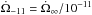 \hbox{$\dot{\Omega}_{-11}=\dot{\Omega}_\infty/10^{-11}$}