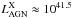 \hbox{$\lx{} \approx 10^{41.5}$}