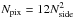 \hbox{$N_\mathrm{pix} = 12 N_\mathrm{side}^2$}