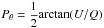 \hbox{$P_{\theta} = \dfrac{1}{2}{\rm arctan} (U/Q)$}