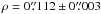 \hbox{$\rho = 0\farcs112 \pm 0\farcs003$}