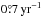 \hbox{$0\fdg7\,\mathrm{yr^{-1}}$}