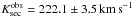\hbox{$K^\mathrm{obs}_\mathrm{sec}$}