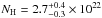 \hbox{$N_{\rm H}= 2.7^{+0.4}_{-0.3}\times10^{22}$}