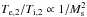 \hbox{$T_\mathrm{e,2}/T_\mathrm{i,2}\propto 1/M_\mathrm{s}^2$}