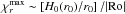 \hbox{$\chi_r^{\rm max} \sim \left[H_0(r_0)/r_0\right]/ |{\rm Ro}|$}