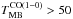 \hbox{$T_{\rm MB}^{\rm CO(1-0)} \textgreater 50$}
