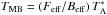 \hbox{$T_{\rm MB}=(F_{\rm eff}/B_{\rm eff})\,T_{\rm A}^*$}