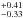 \hbox{$^{+0.41}_{-0.33}$}