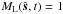 \hbox{$M_\mathrm{L}(\hat{\boldsymbol s},t)=1$}