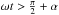 \hbox{$\omega t>\frac{\pi}{2}+\alpha$}