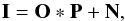 \begin{equation} \textbf{I} = \textbf{O} \ast \textbf{P} + \textbf{N}, \label{eq1} \end{equation}