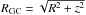 \hbox{$R_{\rm GC} = \sqrt{R^2 + z^2} $}