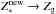 \hbox{$Z_\ast^{\rm new} \rightarrow Z_{\rm g}$}