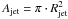 \hbox{$A_{\rm jet}=\pi \cdot R^2_{\rm jet}$}
