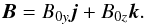 \begin{equation} \bb{B}=B_{0y}\bb{j} + B_{0z} \bb{k} . \label{eq:init_b} \end{equation}
