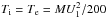 \hbox{$T_{\mathrm i}=T_{\mathrm e}=MU_{1}^{2}/200$}