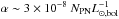 \hbox{$\alpha\sim3\times10^{-8}~N_{\mathrm{PN}} L_{\odot,\mathrm{bol}}^{-1}$}