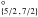 \hbox{$^{\circ}_{\{5/2\,,\,7/2\}}$}