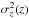 \hbox{$\sigma_z^2(z)$}