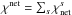 \hbox{$\chi^{\rm net}=\sum_{s}\chi^{s}_{\rm net}$}