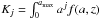 \hbox{$K_{j}=\int_{0}^{a_{\rm max}}a^{j}f(a,z)$}