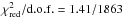\hbox{$\chi^{2}_{\rm red}/{\rm d.o.f.}=1.41/1863$}