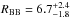 \hbox{$R_{\rm BB}=6.7^{+2.4}_{-1.8}$}