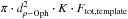 \hbox{$\pi\cdot d^2_{\rm \rho-Oph}\cdot K\cdot F_{\rm tot, template}$}