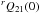 \hbox{$^rQ_{21}(0)$}