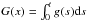 \hbox{$G(x)=\int_0^t{g(s){\rm d}s}$}