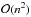 \hbox{$\mathcal{O}(n^2)$}