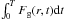 \hbox{$\int_0^T F_{\rm g}(r,t) {\rm d}t$}