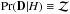 \hbox{$\Pr(\mathbf{D}|H) \equiv \mathcal{Z}$}