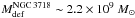 \hbox{$M^{\rm NGC\,3718}_{\rm def} \sim 2.2 \times 10^{9} ~M_{\odot}$}