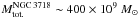 \hbox{$M^{\rm NGC\,3718}_{\rm tot.} \sim 400 \times 10^{9}~M_{\odot}$}