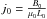 \hbox{$j_0=\frac{B_0}{\mu_0L_0}$}