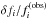 \hbox{$\delta f_i/f^{\rm (obs)}_i$}