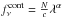 \hbox{$f_{\nu}^{\rm cont} = \frac{N}{c}\lambda^{\alpha}$}