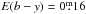 \hbox{$E(b-y) =0\fm16$}