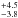 \hbox{$^{+4.5}_{-3.8}$}