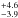 \hbox{$^{+4.6}_{-3.9}$}