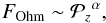 \begin{equation} {F_{\rm Ohm} \sim {{\cal{P}}_z}^\alpha \label{E:F_Ohm_P_z} ,} \end{equation}