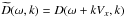 \hbox{$\widetilde{D}(\omega,k) = D(\omega + kV_x,k)$}