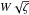 \hbox{$W\sqrt\zeta$}