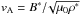 \hbox{$v_{\rm A} = B^{*}/\!\sqrt{\mu_0 \rho^{*}}$}