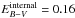 \hbox{$E_{B-V}^{\mathrm{internal}}=0.16$}