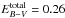 \hbox{$E_{B-V}^{\mathrm{total}}=0.26$}